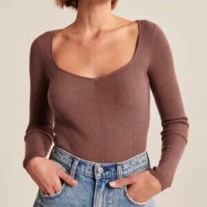 Abercrombie & Fitch LuxeLoft Date Night Sweater, Pink Tan - Size XS